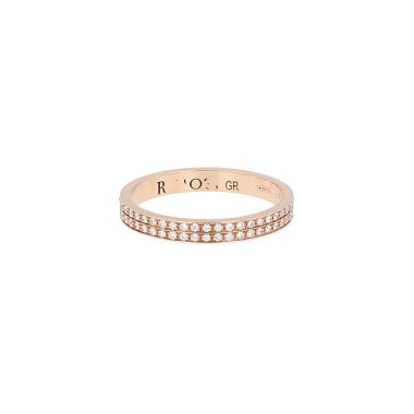 Alianza Repossi Berbère en oro rosa y diamantes