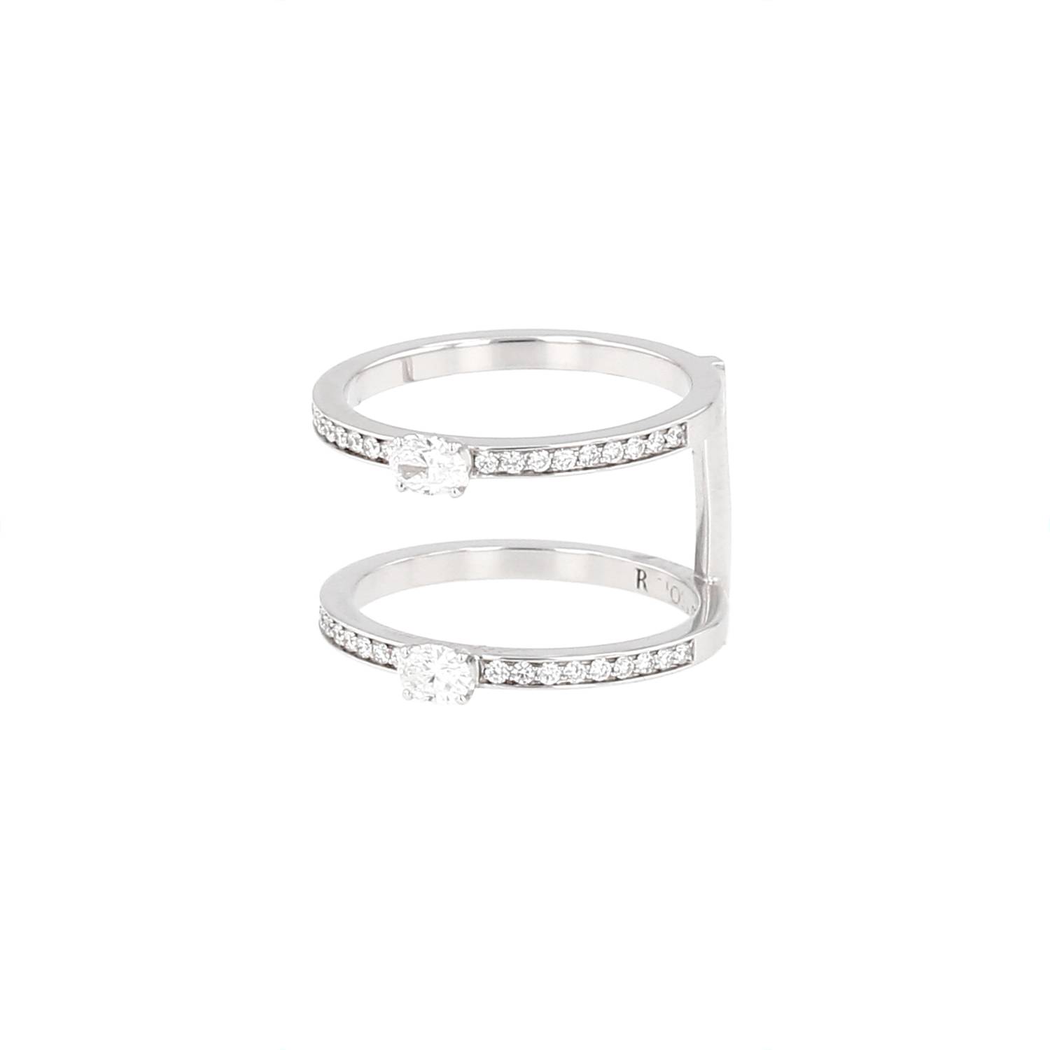 Bague Repossi Harvest Or Blanc Diamants Occasion Bague Repossi Harvest Or Blanc Diamants Occasion