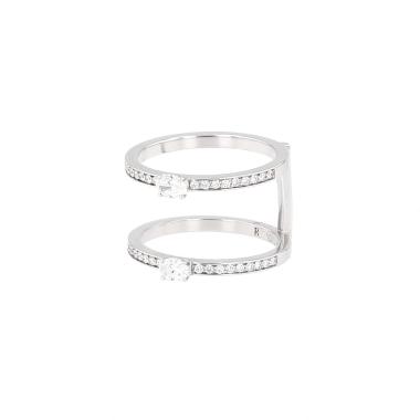 Anillo Repossi Harvest de oro blanco y diamantes