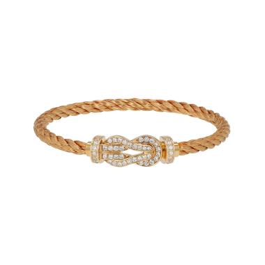 Bracciale Fred Chance Infinie, modello grande, in oro giallo e diamanti