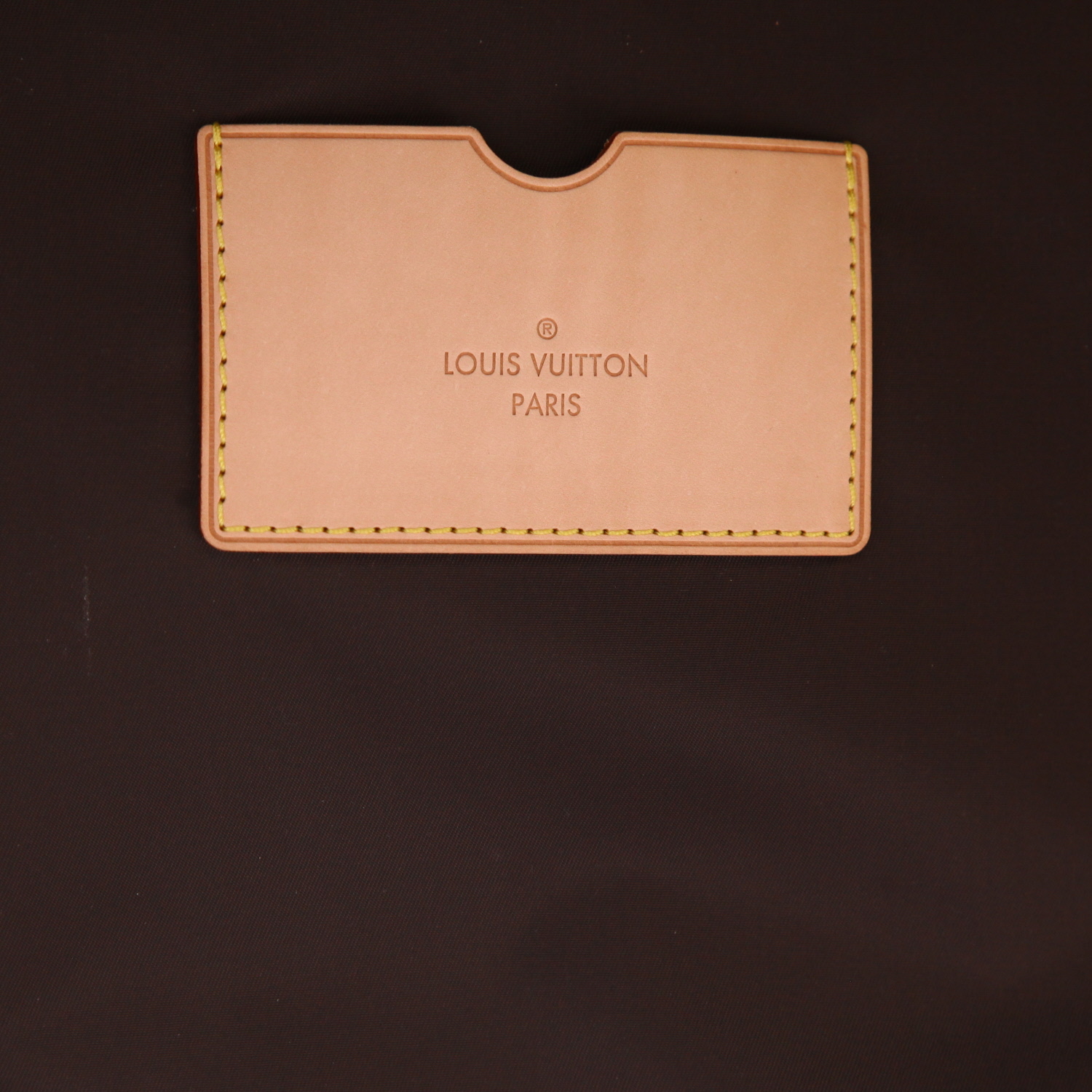 Maleta Louis Vuitton Zephyr de lona Monogram marrón y piel natural - Detail D5