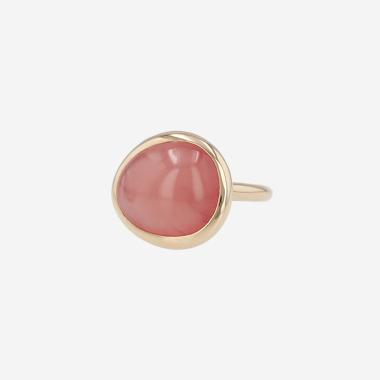 Bague Fred Belles Rives en or jaune et rhodonite