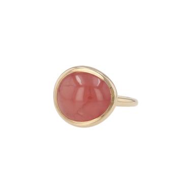 Bague Fred Belles Rives en or jaune et rhodonite