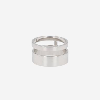 Bague Repossi Berbère 2 rangs en or blanc