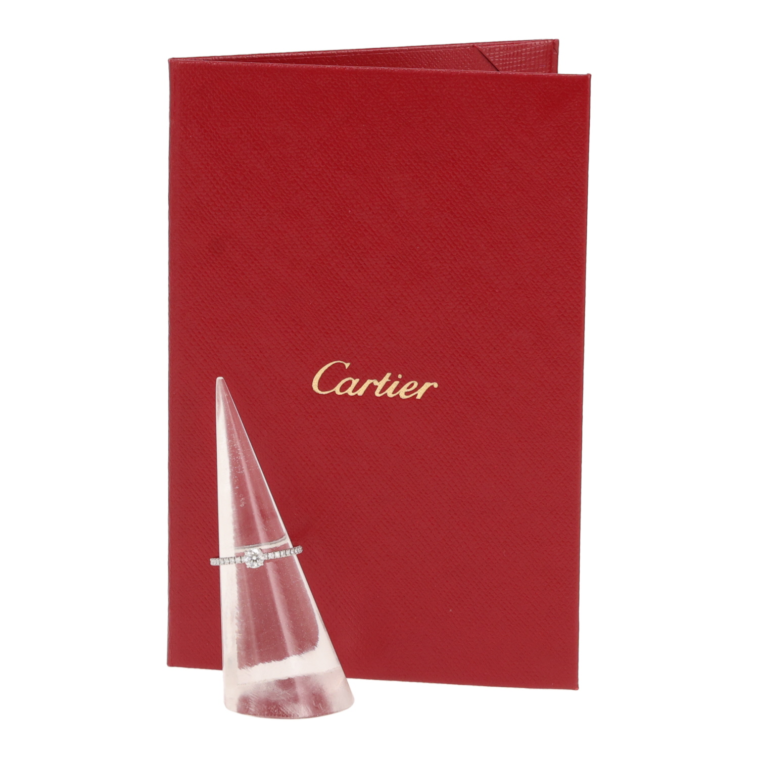 Cartier Etincelle ring in platinum and diamonds - Detail D2