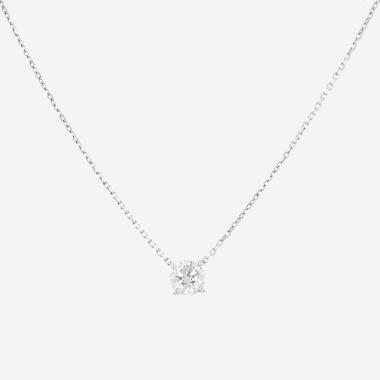 Collier Cartier 1895 en or blanc et diamant