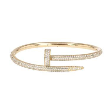 Bracelet Cartier Juste un clou en or jaune et diamants