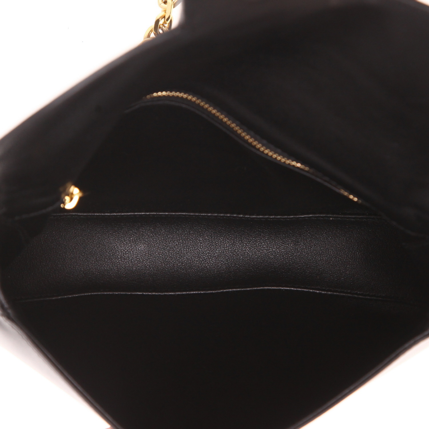 Bolso bandolera de Celine «Eslabón Triomphe» en piel lisa negra - Detail D3