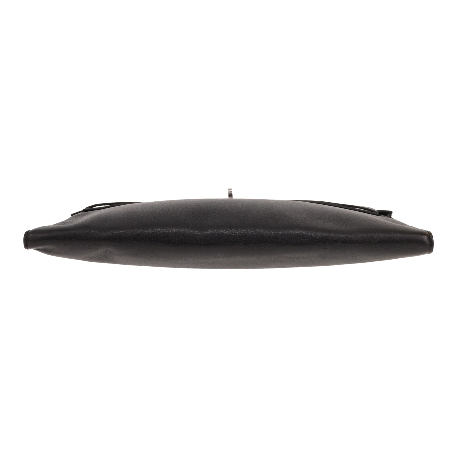 Hermès Kelly Cut clutch bag in Noir Evergrain leather - Detail D1