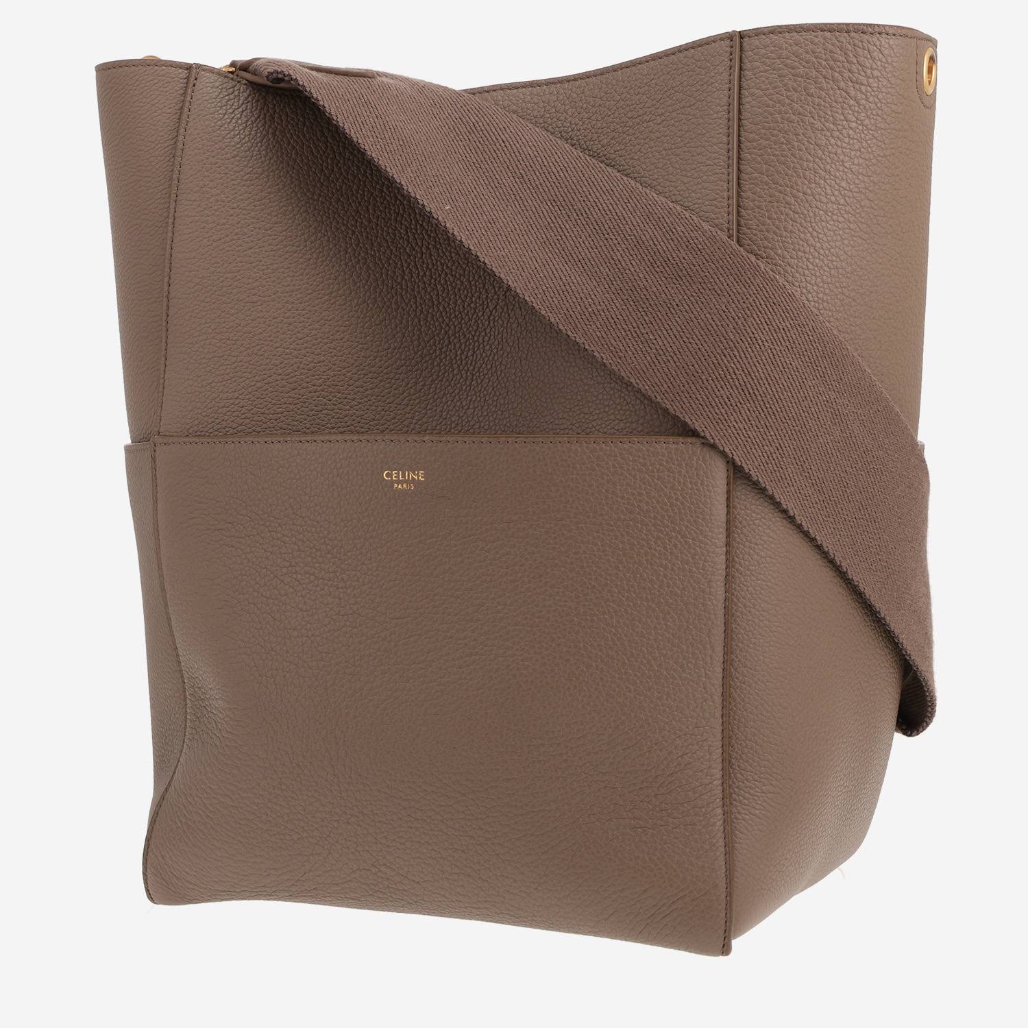 Borsa Celine  Borsa Sangle in pelle color taupe