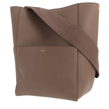 Celine handbag  Taupe leather shoulder bag