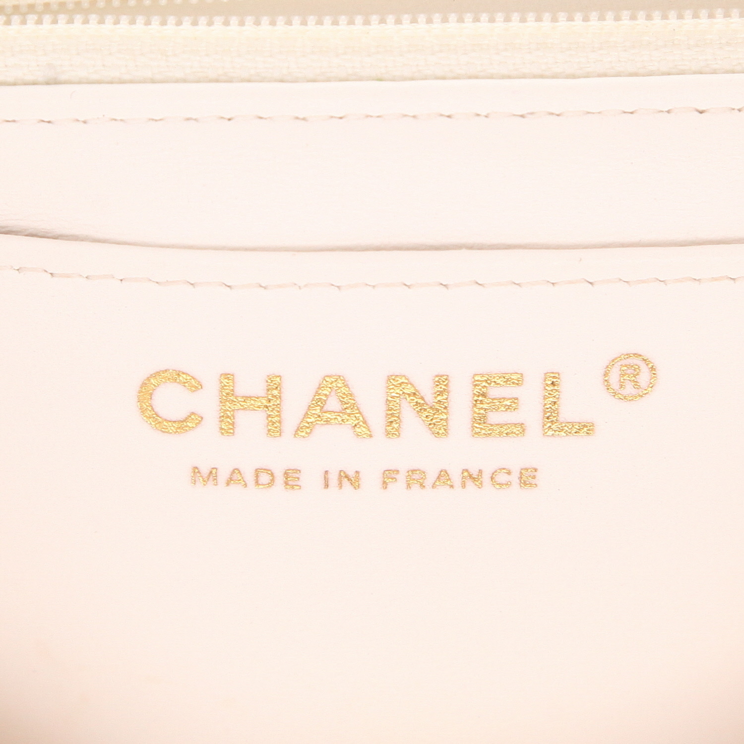 Bolso bandolera Chanel Mini Timeless de tweed blanco - Detail D2