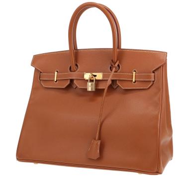 Hermès Birkin 35 cm handbag in Courchevel Gold leather