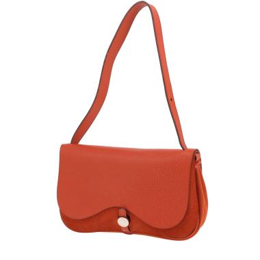 Bolso Hermès Colorado de piel granulada Orange «Potiron» y lona Orange «Potiron»