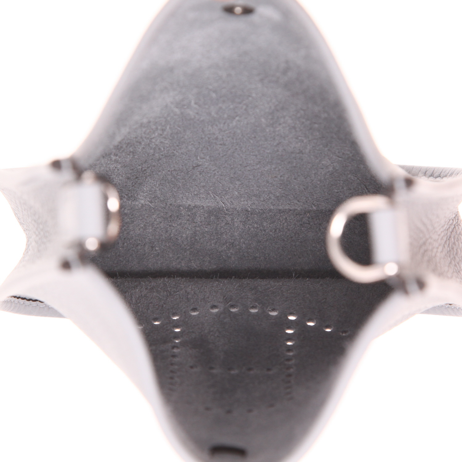 Borsa a tracolla Hermès  Evelyne 16 cm in pelle di vitello Clémence Gris Pantin - Detail D3