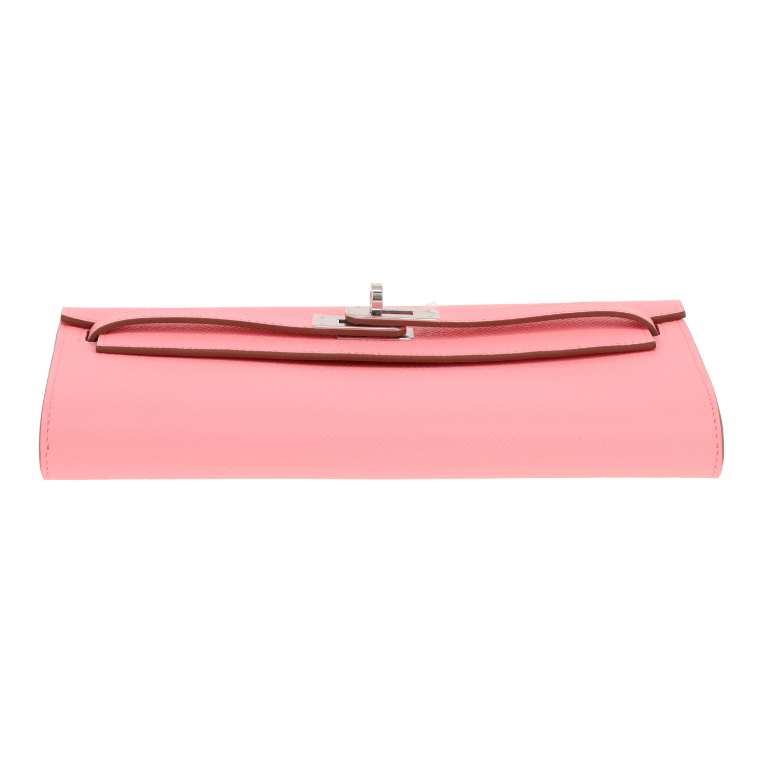 Sac/pochette Hermès  Kelly To Go en cuir epsom Rose Confetti - Detail D1