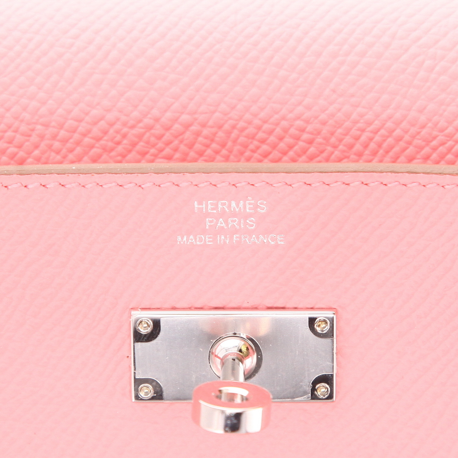 Hermès Kelly To Go bag/clutch in Rose Confetti Epsom leather - Detail D2