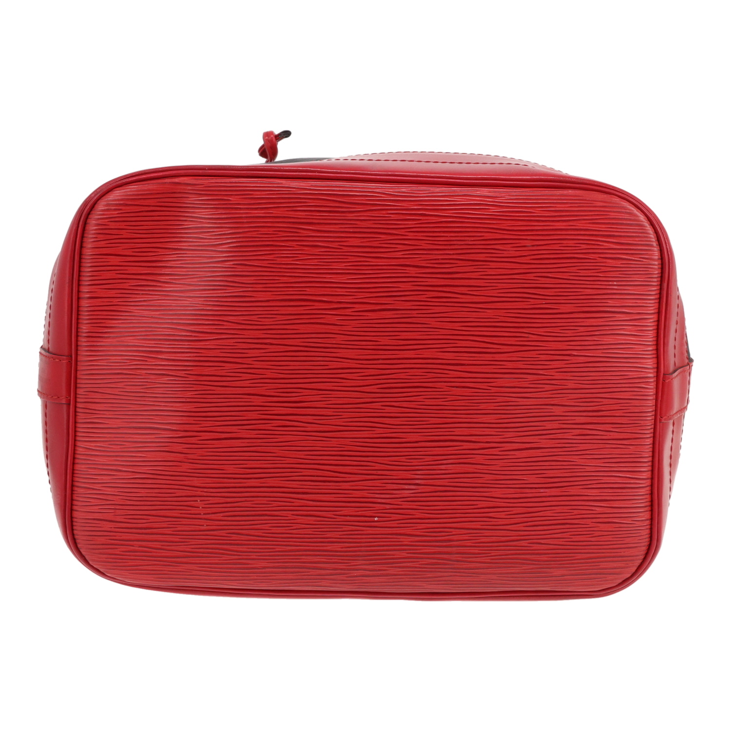 Sac à main Louis Vuitton  Grand Noé en cuir épi noir et rouge - Detail D1