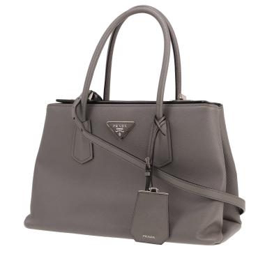 Borsa Prada  Galleria, modello medio,  in pelle Saffiano grigia