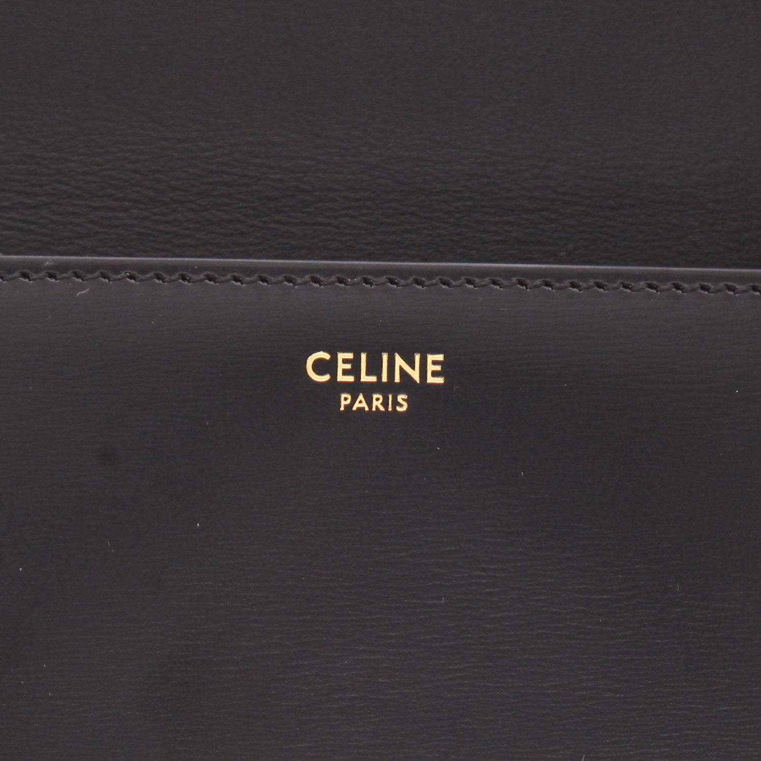 Celine Claude handbag in black leather - Detail D2
