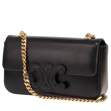 Celine Claude handbag in black leather