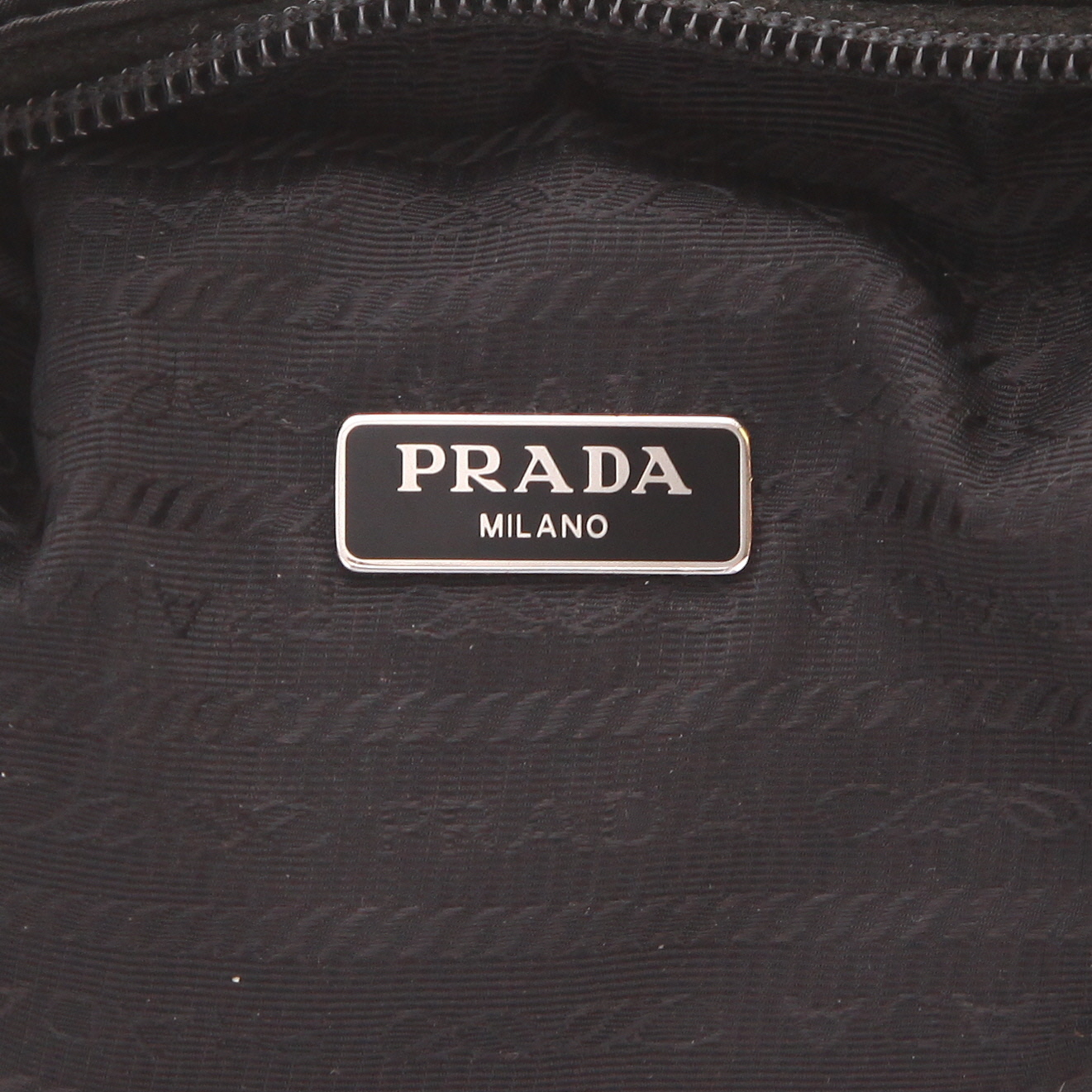 Borsa Prada  Re-Edition 2000 in tela nera - Detail D2
