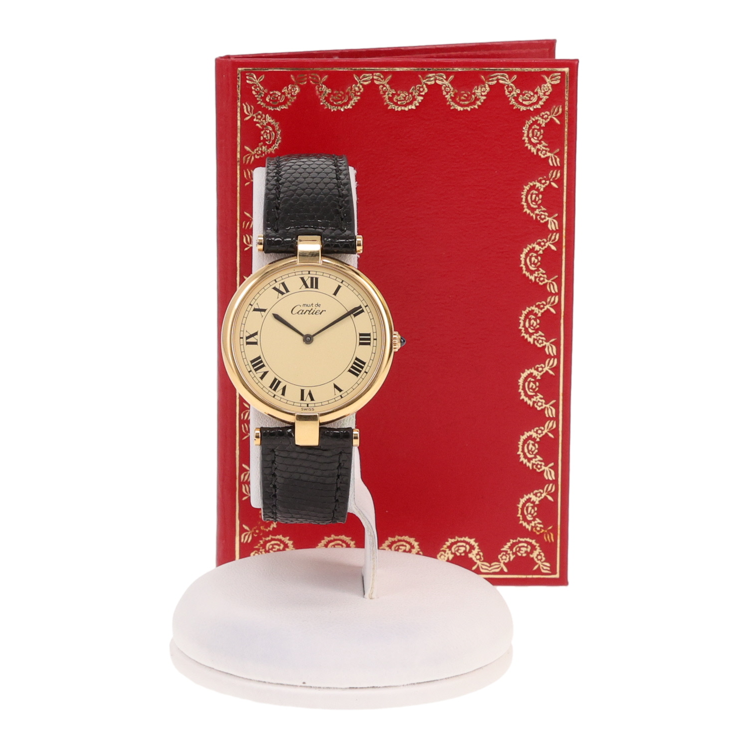 Orologio Cartier Must Vendôme, modello grande, in vermeil. Rif.: Cartier - 17. Intorno al 1986 - Detail D2
