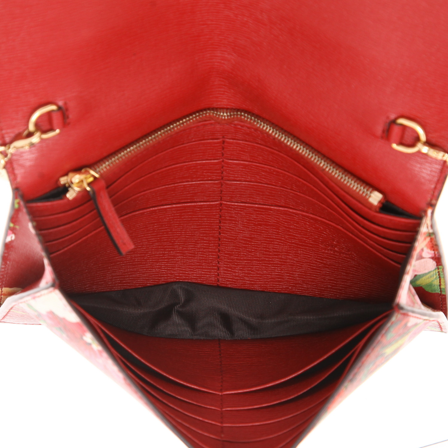 Gucci Interlocking G shoulder bag in red leather - Detail D3