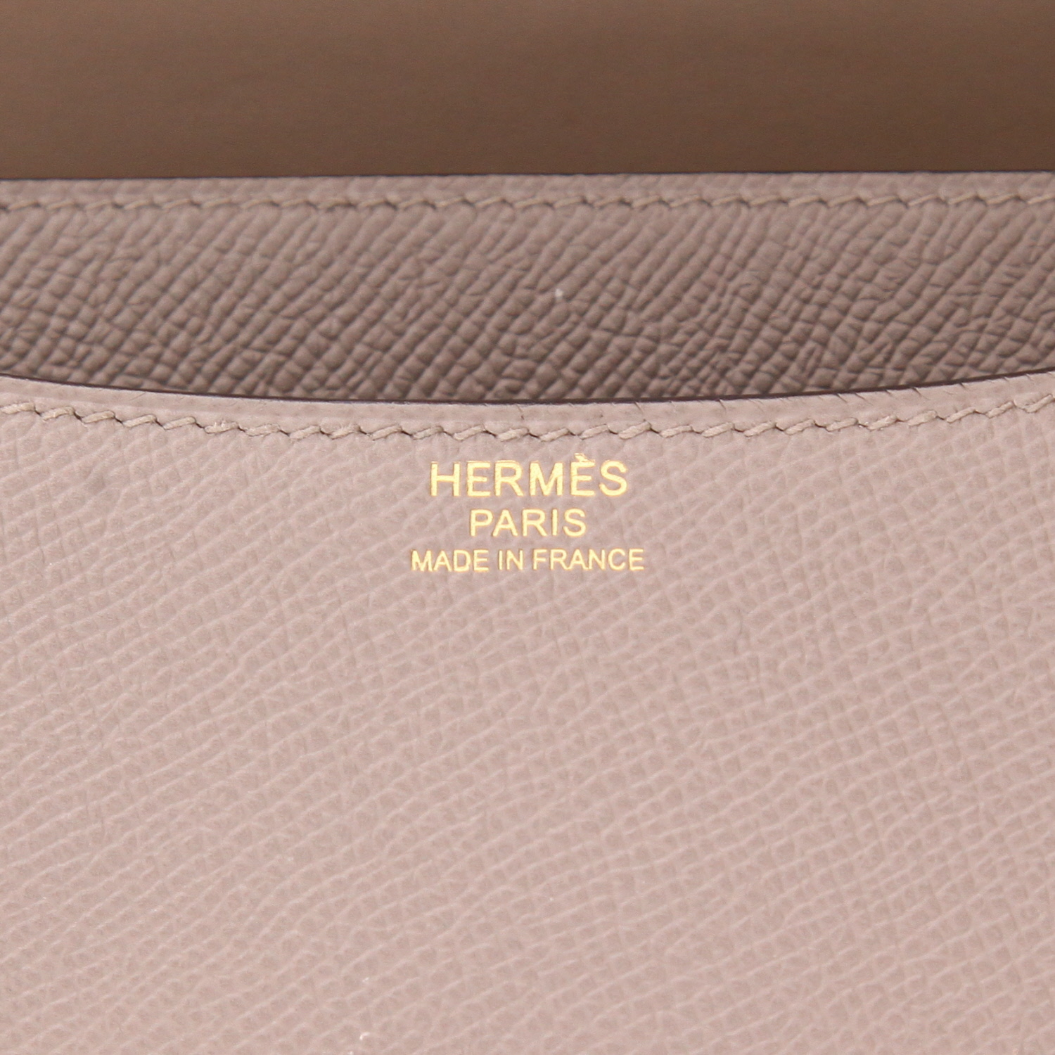 Borsa Hermès Constance in pelle Epsom, colore Gris Asphalte - Detail D2