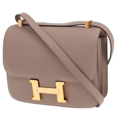Sac à main Hermès  Constance en cuir epsom Gris Asphalt
