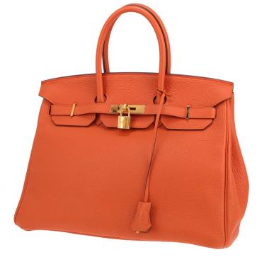 Hermès Birkin handbag, 35 cm, in Orange Togo leather