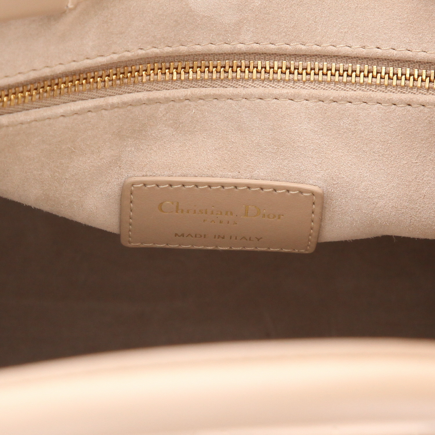 Bolso tipo cabas Dior «Book Tote», modelo pequeño, de piel de cannage beige - Detail D2