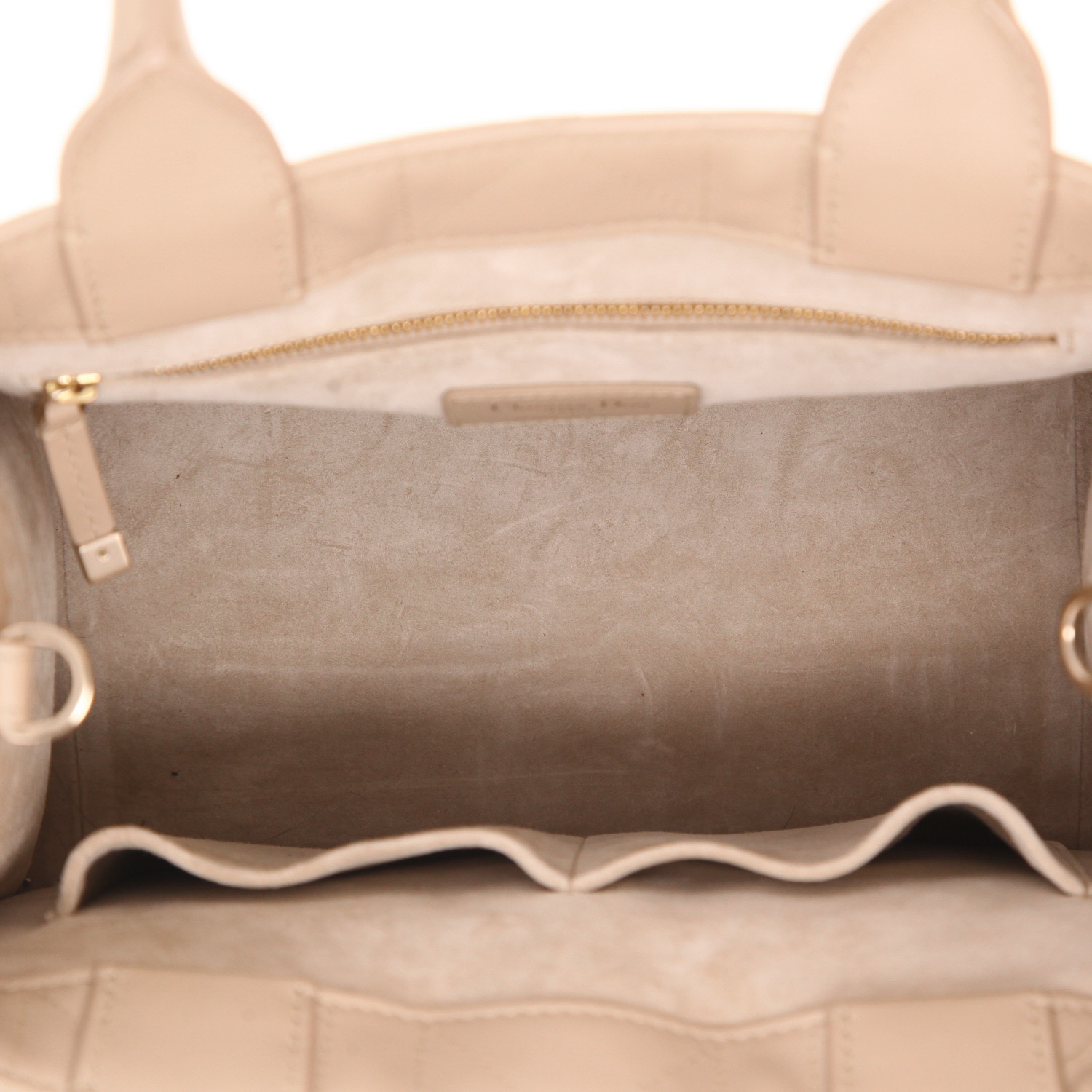 Dior Book Tote (small) in beige cannage leather - Detail D3