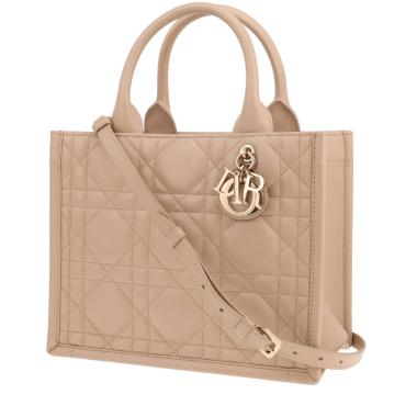 Dior Book Tote (small) in beige cannage leather
