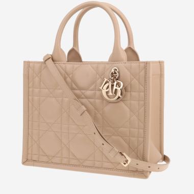 Sac cabas Dior  Book Tote petit modèle  en cuir cannage beige