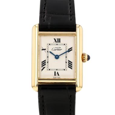 Reloj Cartier Tank Must en vermeil. Ref.: Cartier - 2415. Hacia 1990