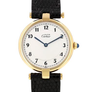 Cartier Must Vendôme watch, large model, in vermeil. Ref: Cartier - 590003. Circa 1990
