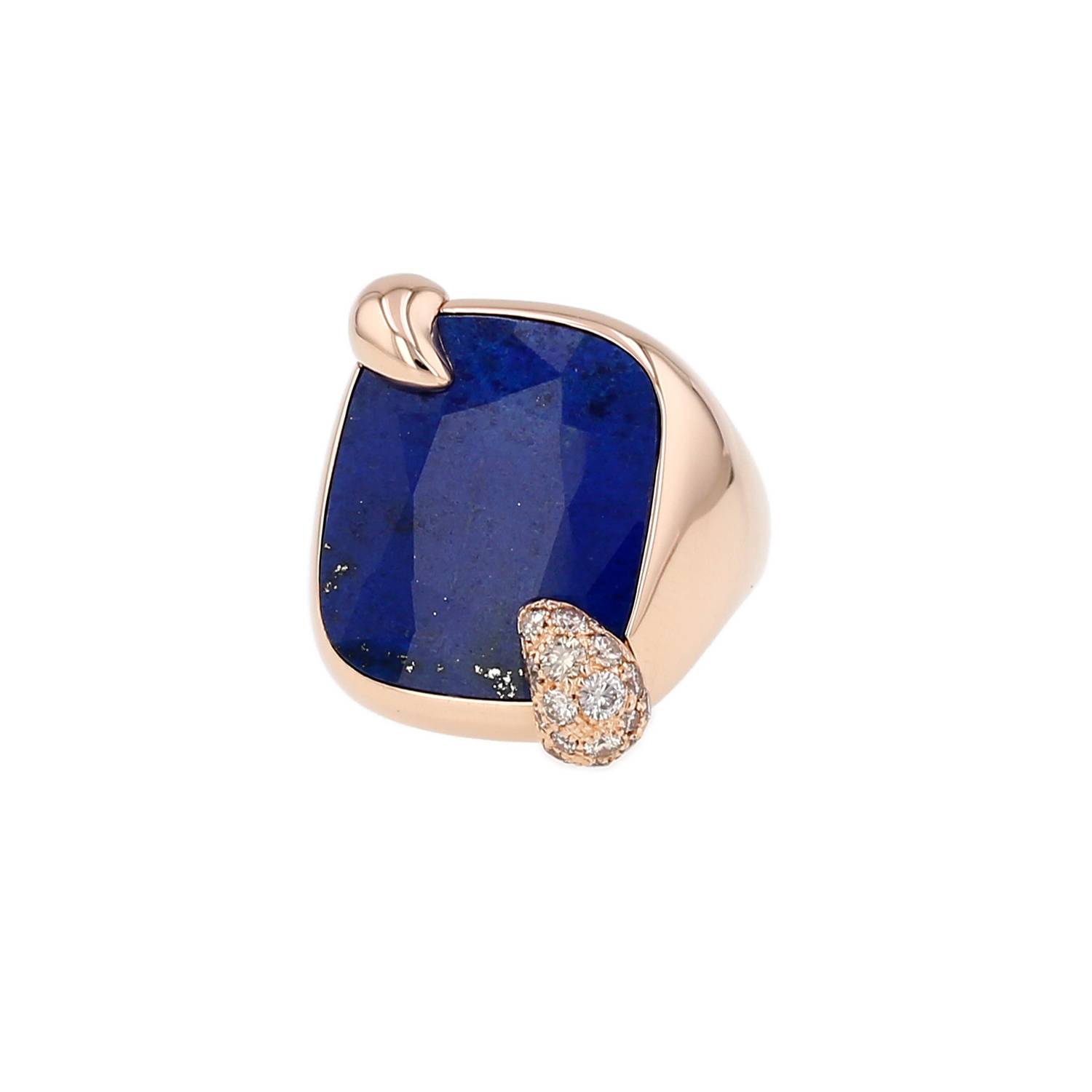 Bague Pomellato Ritratto Or Rose Lapis-Lazuli Occasion