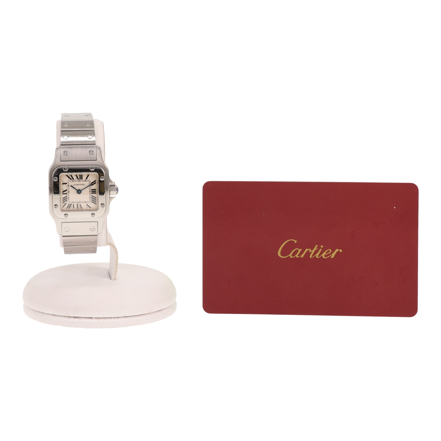 Cartier Santos Galbée watch, small model, in steel, Ref: Cartier - 1565, circa 1990