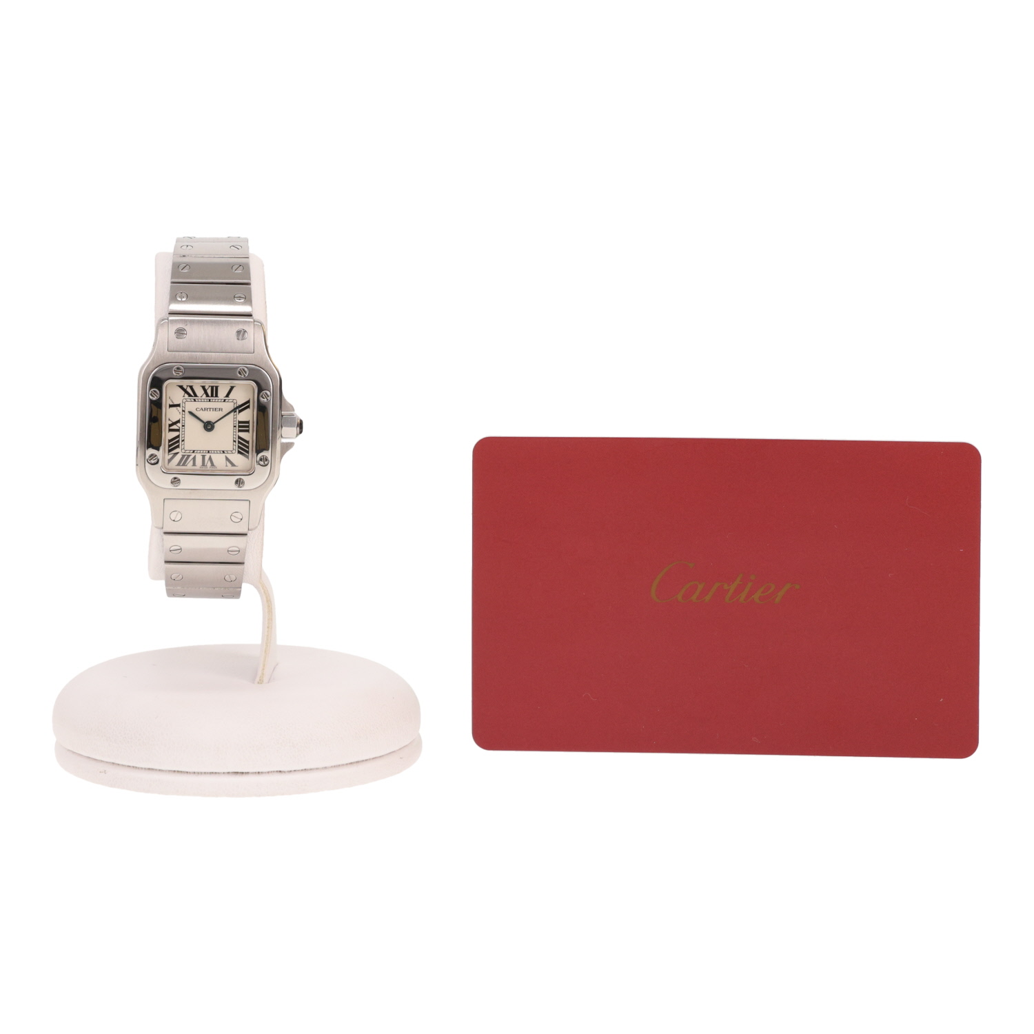 Cartier Santos Galbée small model watch in steel, Ref: Cartier - 1565, circa 2018