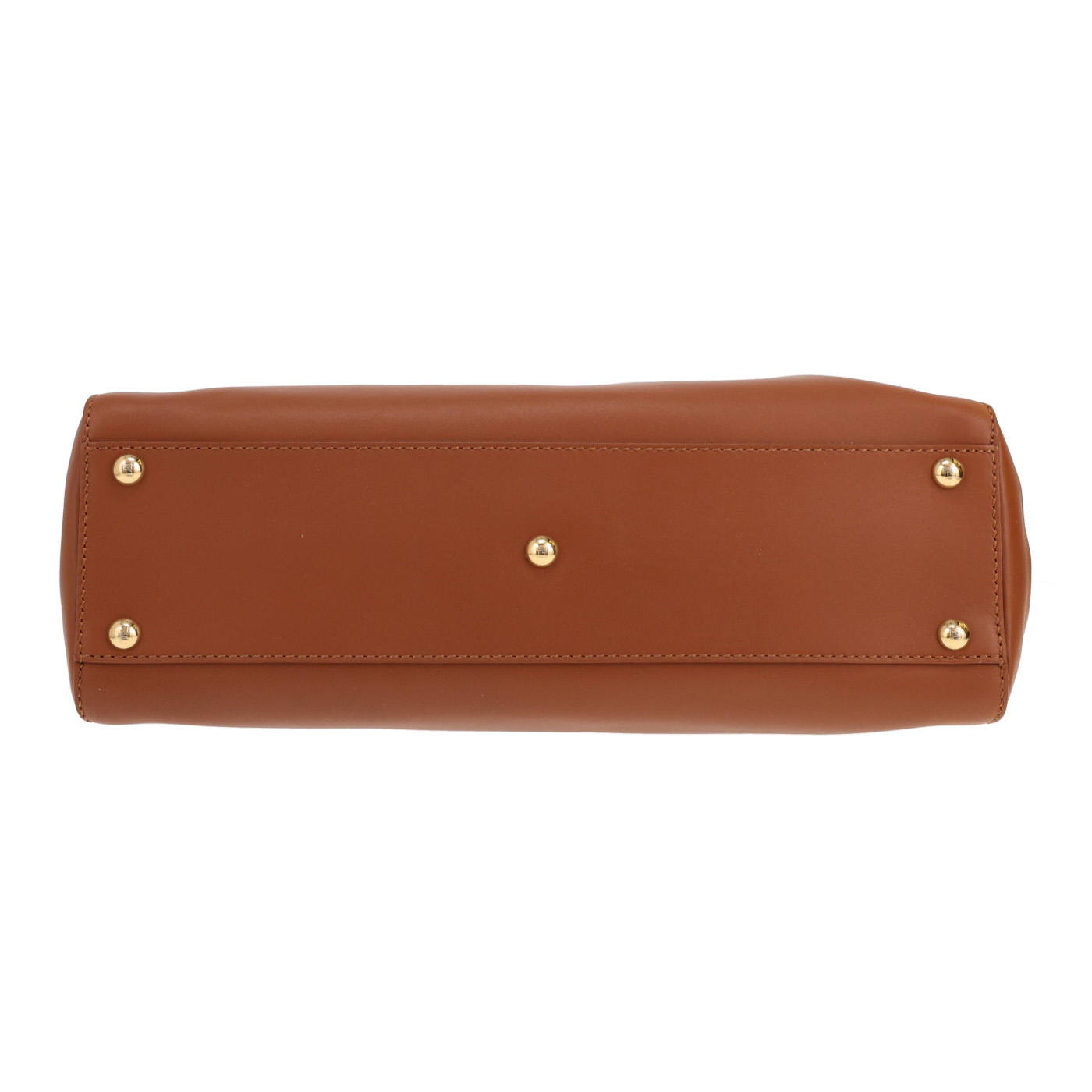 Sac à main Fendi  Peekaboo en cuir marron - Detail D1