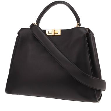 Borsa Fendi Peekaboo in pelle nera