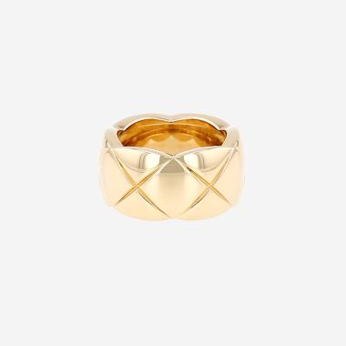 Bague Chanel Coco Crush grand modèle en or jaune