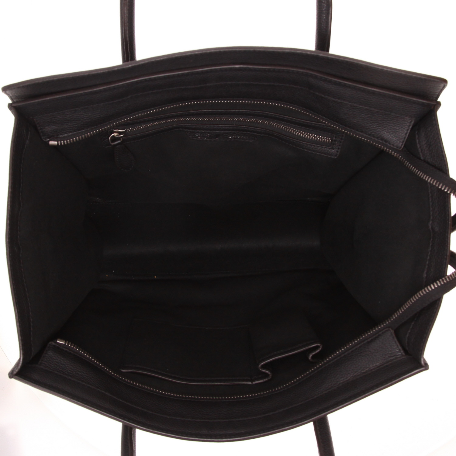 Bolso Celine Luggage de piel granulada Noir - Detail D3