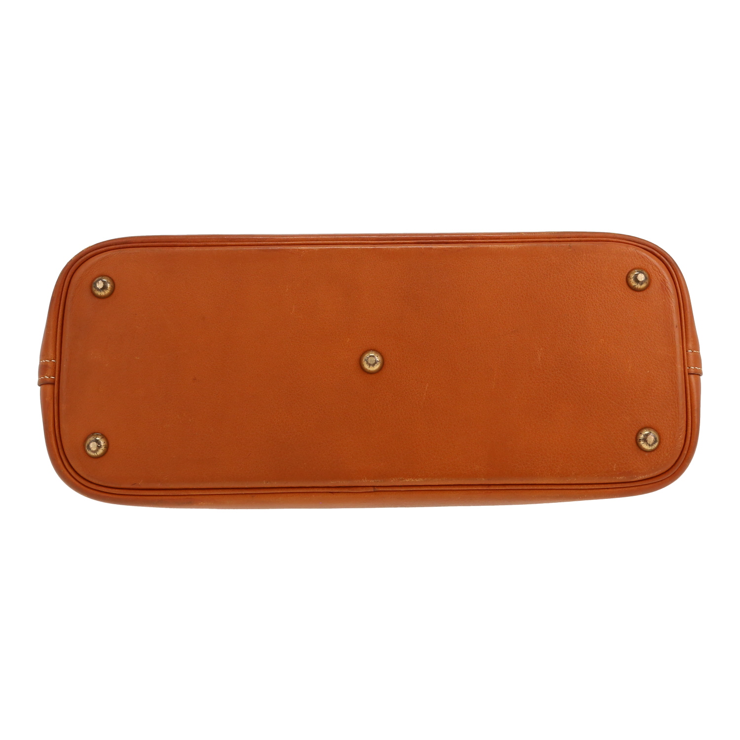 Hermès  Bolide 35 cm handbag  in gold Swift leather - Detail D1