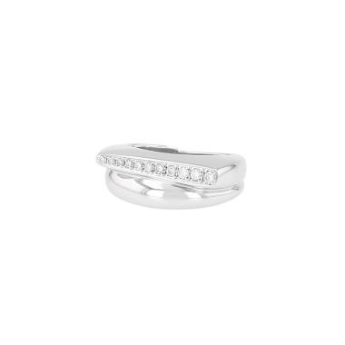 Anillo Fred Success, modelo pequeño, en oro blanco y diamantes