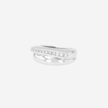 Bague Fred Success petit modèle en or blanc et diamants