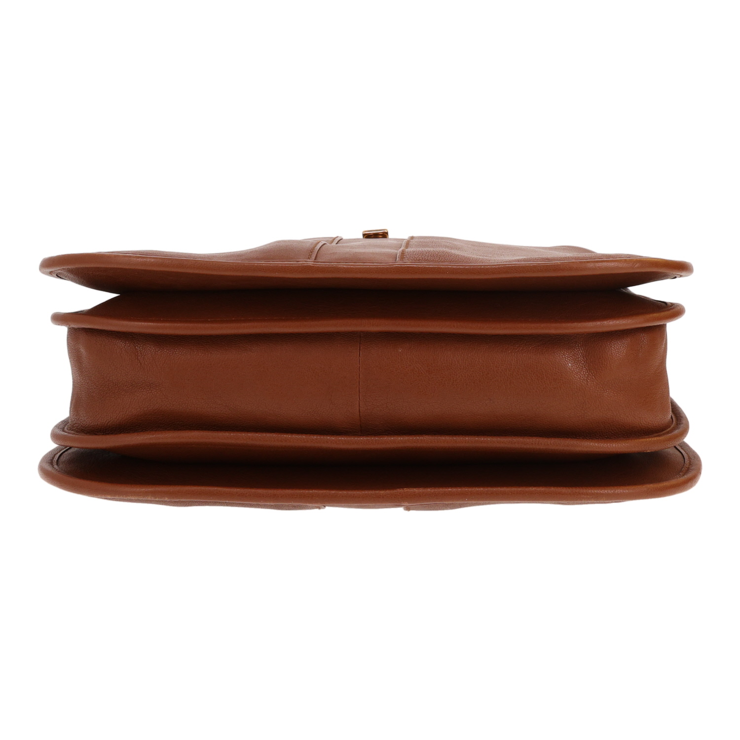 Saint Laurent Chyc brown leather shoulder bag - Detail D1