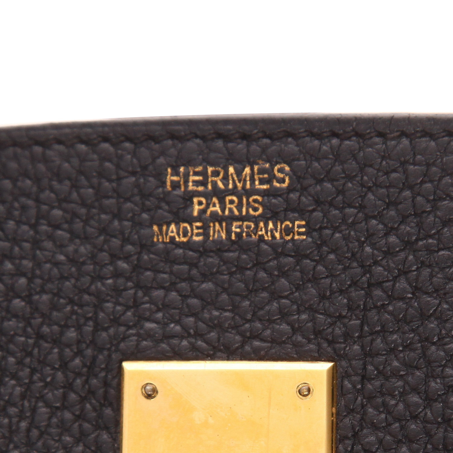 Hermès Birkin handbag, 35 cm, in Noir Togo leather - Detail D2
