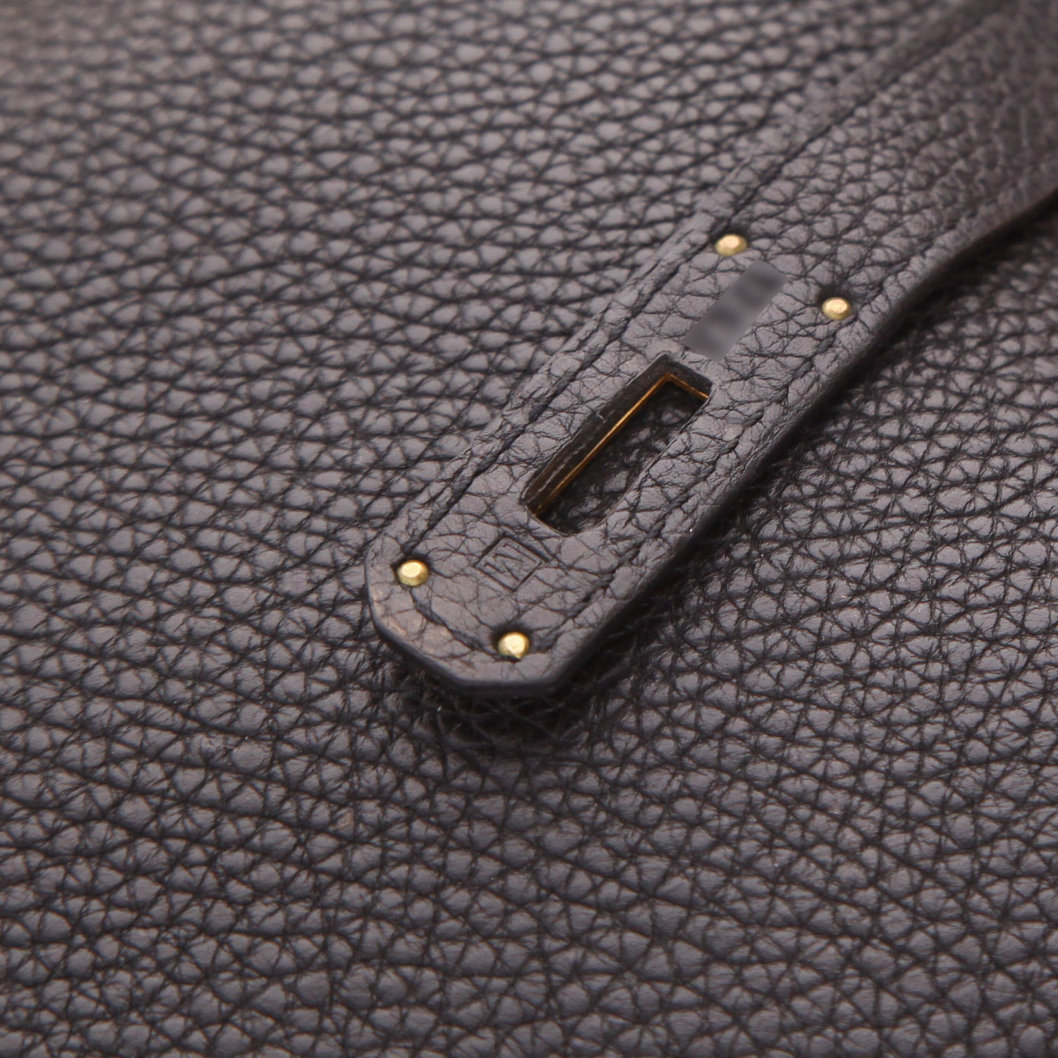 Bolso Hermès Birkin de 35 cm de piel Togo Noir - Detail D4